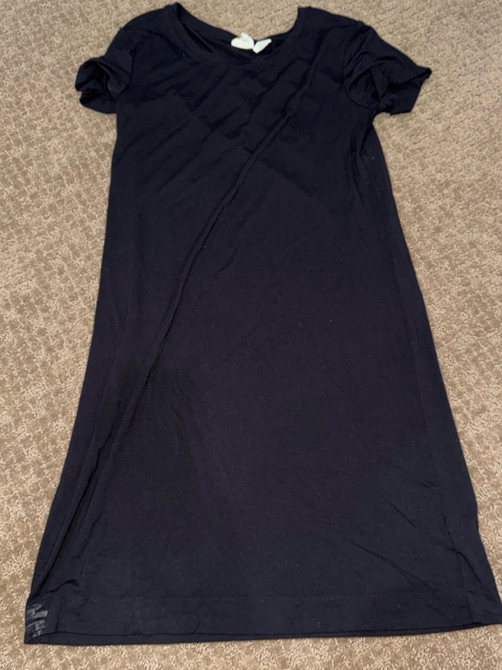 Classic Short-Sleeve Black Women's Dress